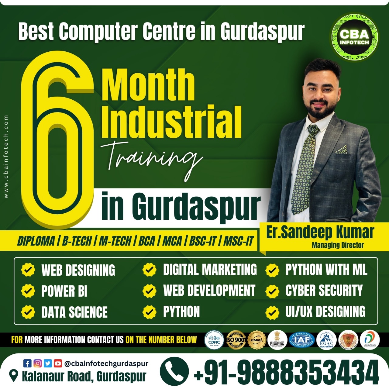 6 Moth Training at CBA INFOTECH