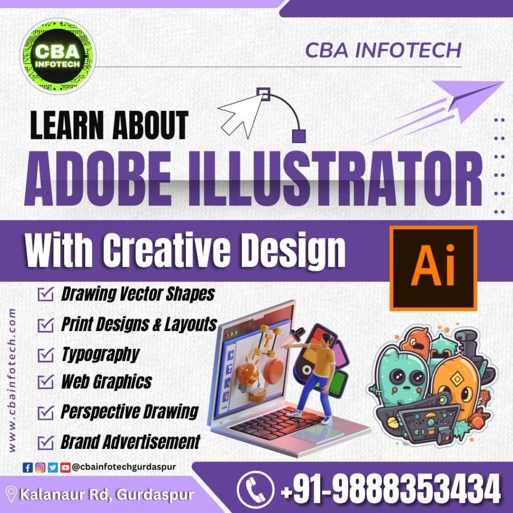 Adobe Illustrator At CBA Infotech Gurdaspur
