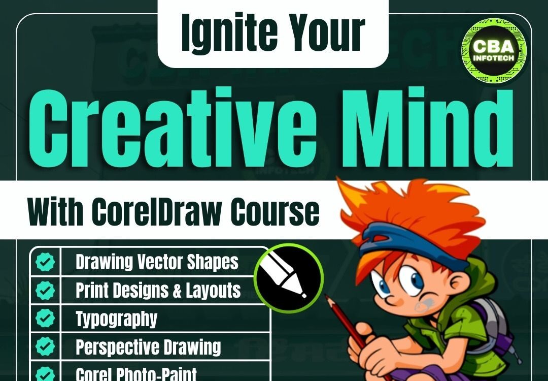 Corel Draw At CBA Infotech Best It Insitute in gurdaspur