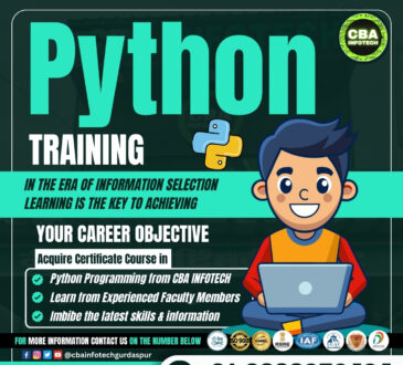 Python Program At CBA INFOTECH