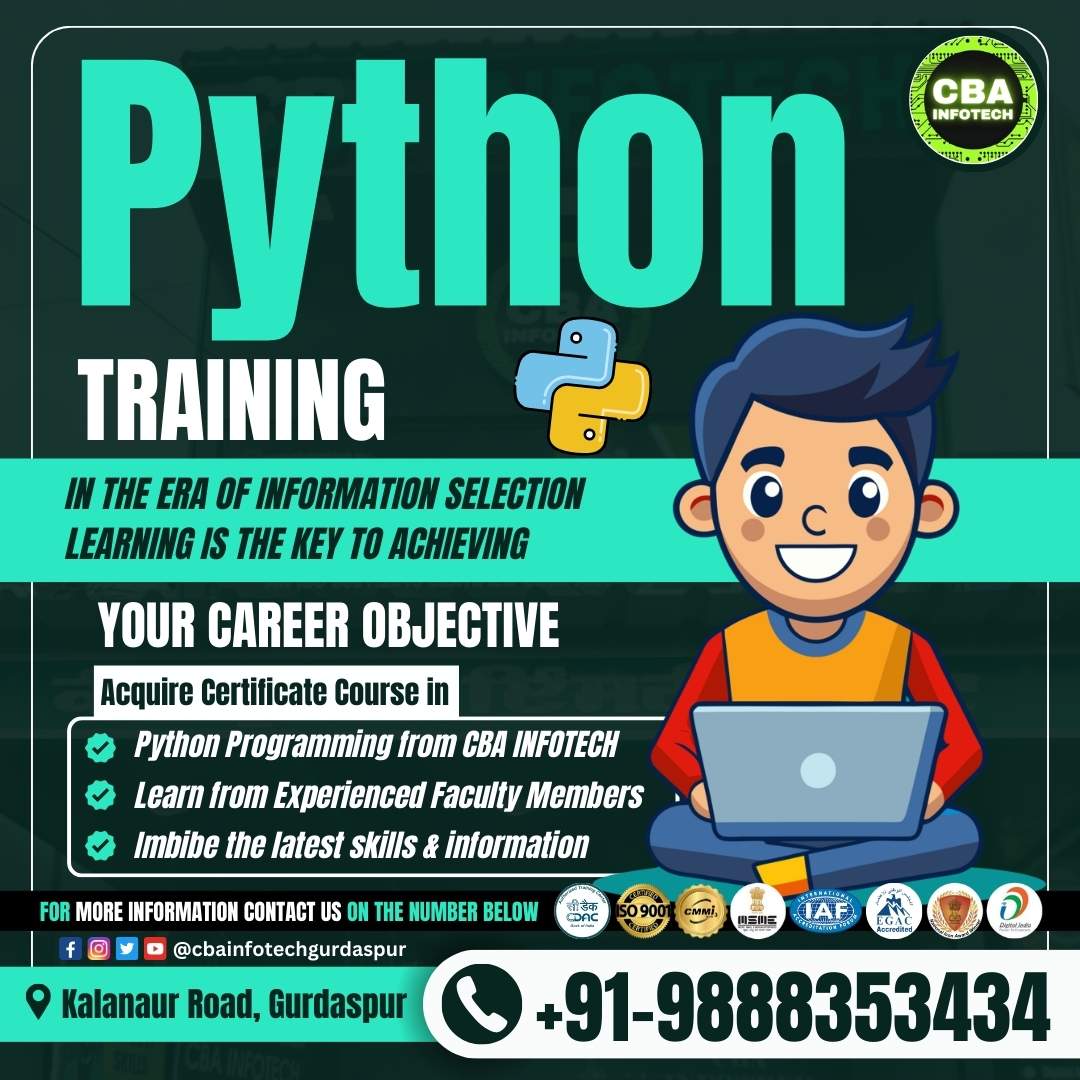 Python Program At CBA INFOTECH