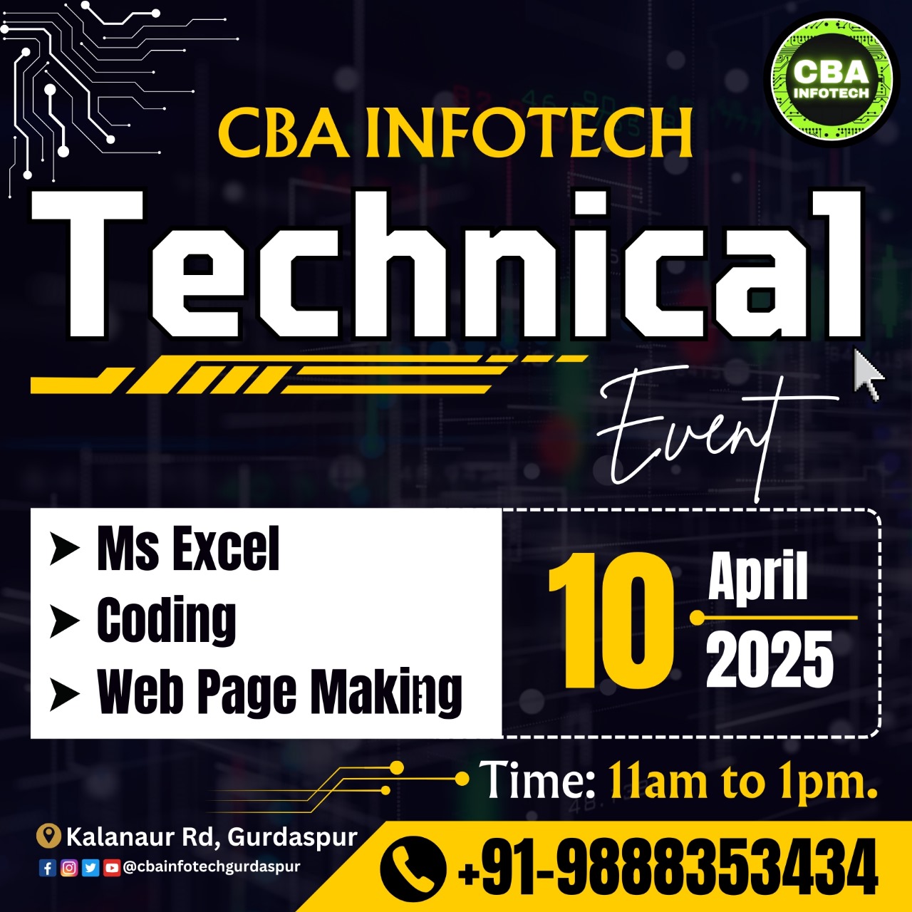 Technical Event At CBA Infotech Gurdaspur