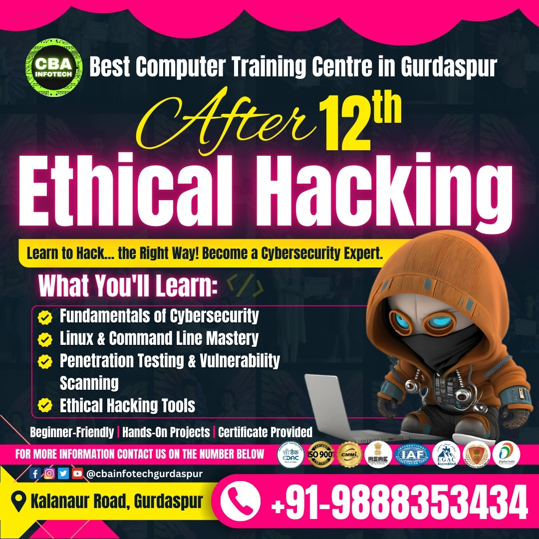Best Computer Training Centre in Gurdaspur After 12th - Ethical Hacking