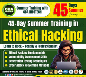 45-days summer training in ethical hacking