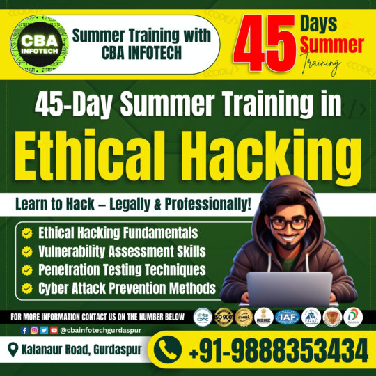 45-days summer training in ethical hacking