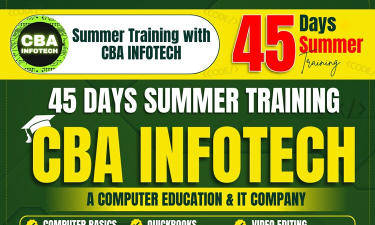 45 days summer traning at cba infotech