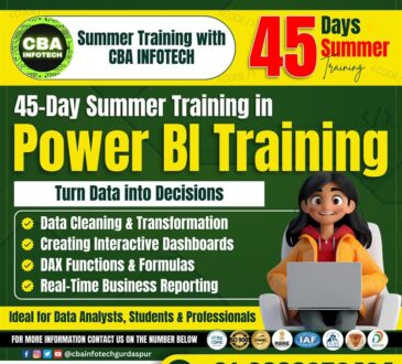 power bi training at cba infotech