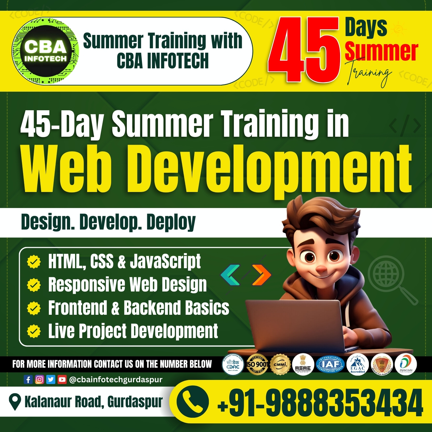 45 days summer training