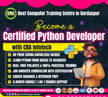 Become a Certified Python Developer at CBA Infotech
